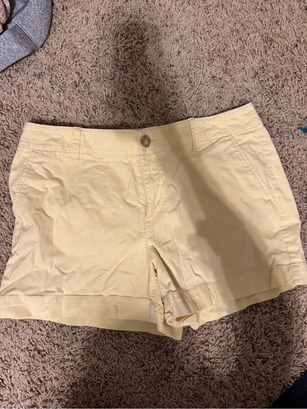 LOFT Soft Yellow Cotton Bermuda Shorts